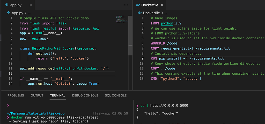 How to Dockerize a Python Flask Application