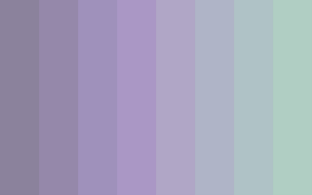 Color gradient starting with a muted purple on the left and ending with a greenish blue on the right.