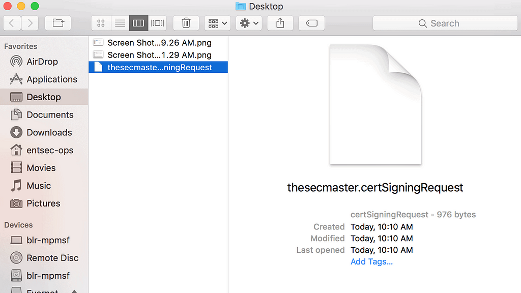 Show in Finder