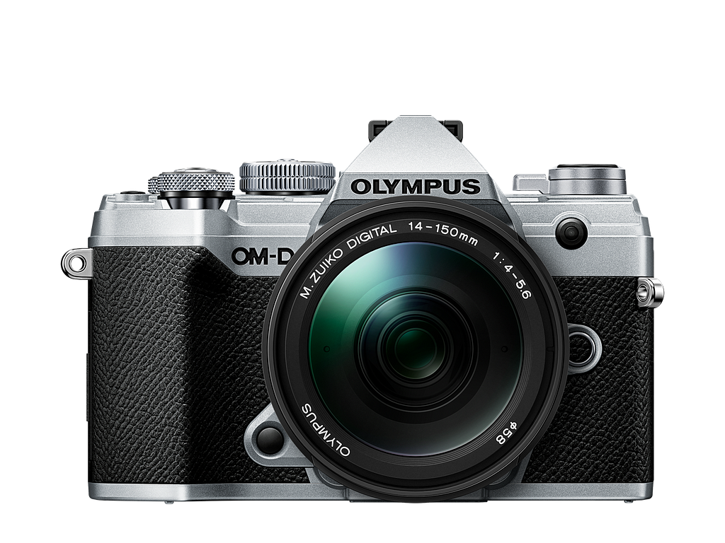 Olympus OM-D E-M5 Mark III camera with retro silver looks