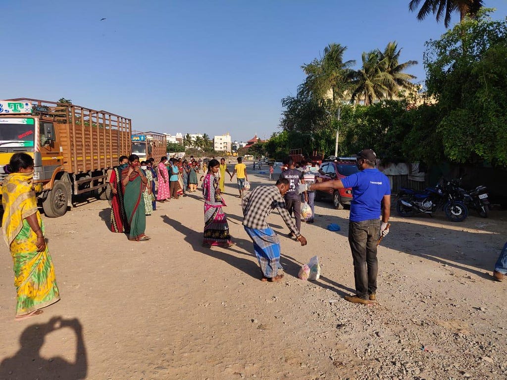 Food Kits Distribution.