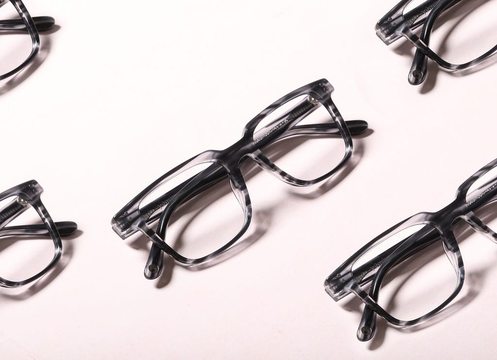 Grey Tortoise Full Rim Square Eyeglasses