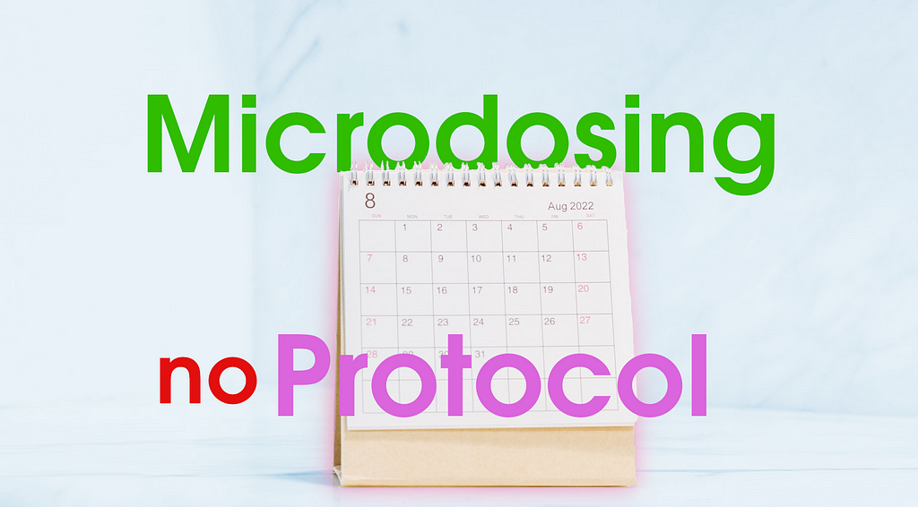 microdosing protocol how to microdose