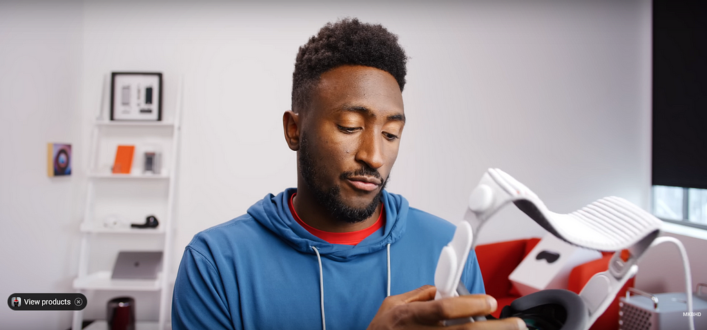 MKBHD Vision Pro Review Video Screenshot