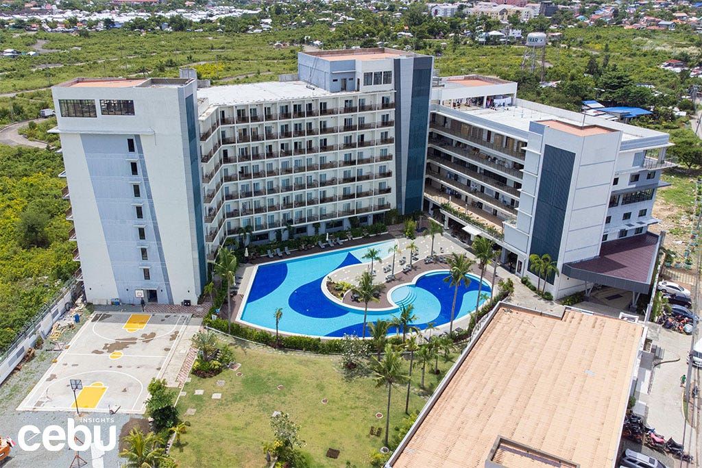 Wide shot of the dorms of the most sophisticated ESL Schools in Cebu