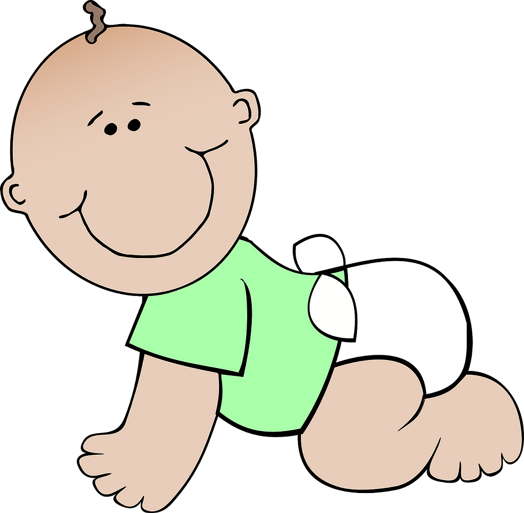 Newbies — https://pixabay.com/vectors/baby-boy-girl-crawling-suckling-303724/