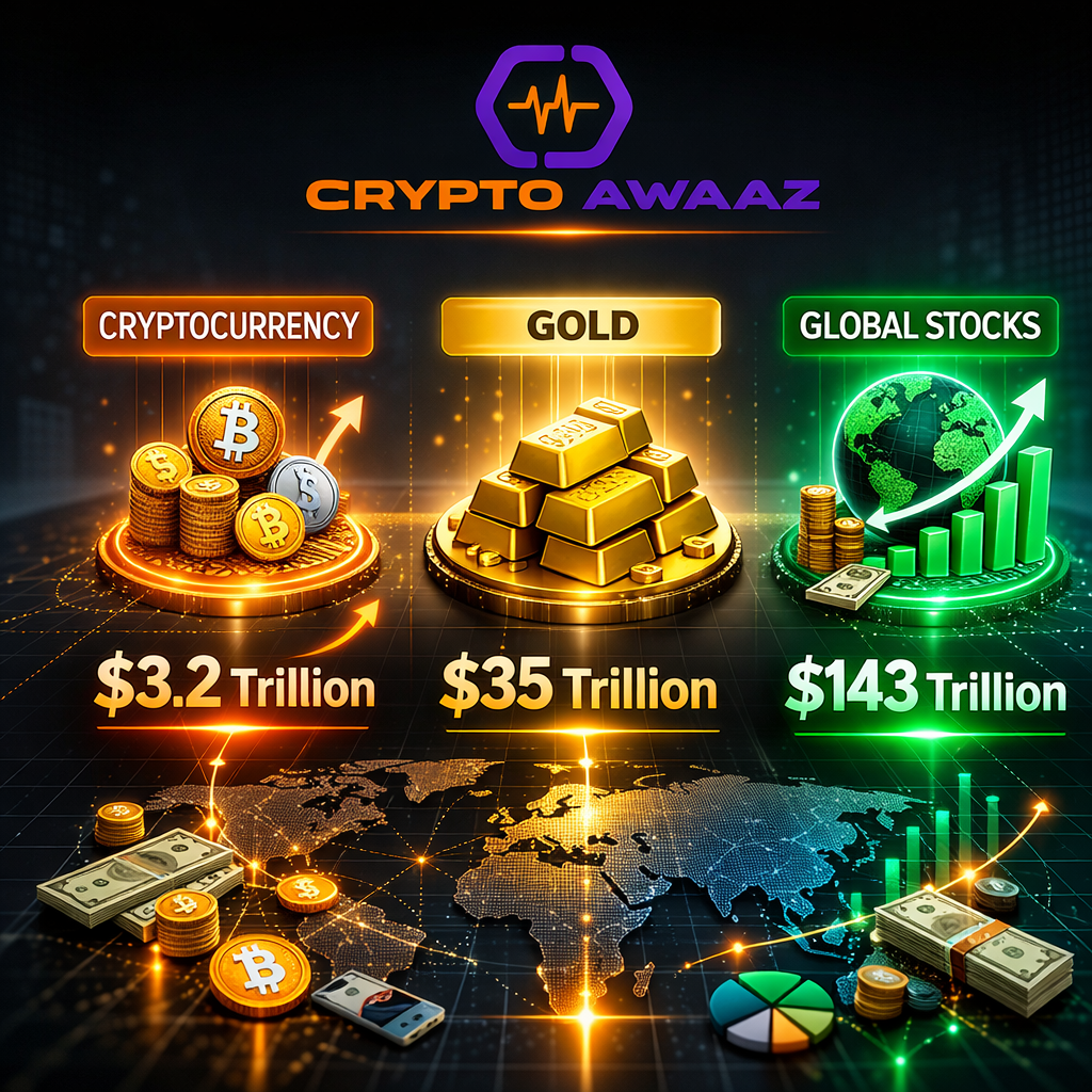  Cryptocurrency vs Gold vs Global Stocks: The $3.2T Opportunity You Can’t Ignore.