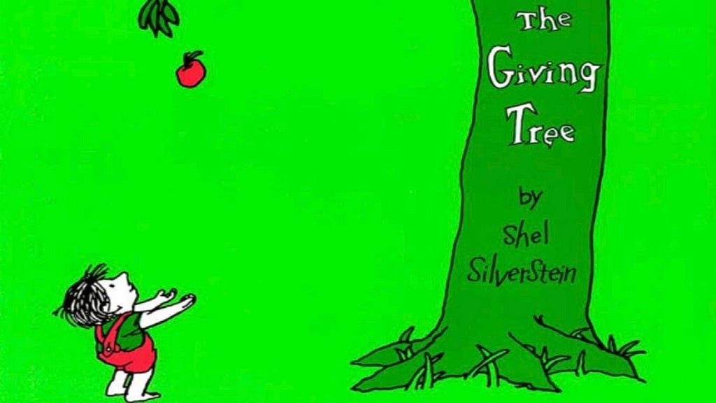 Scene from The Giving Tree picture book.