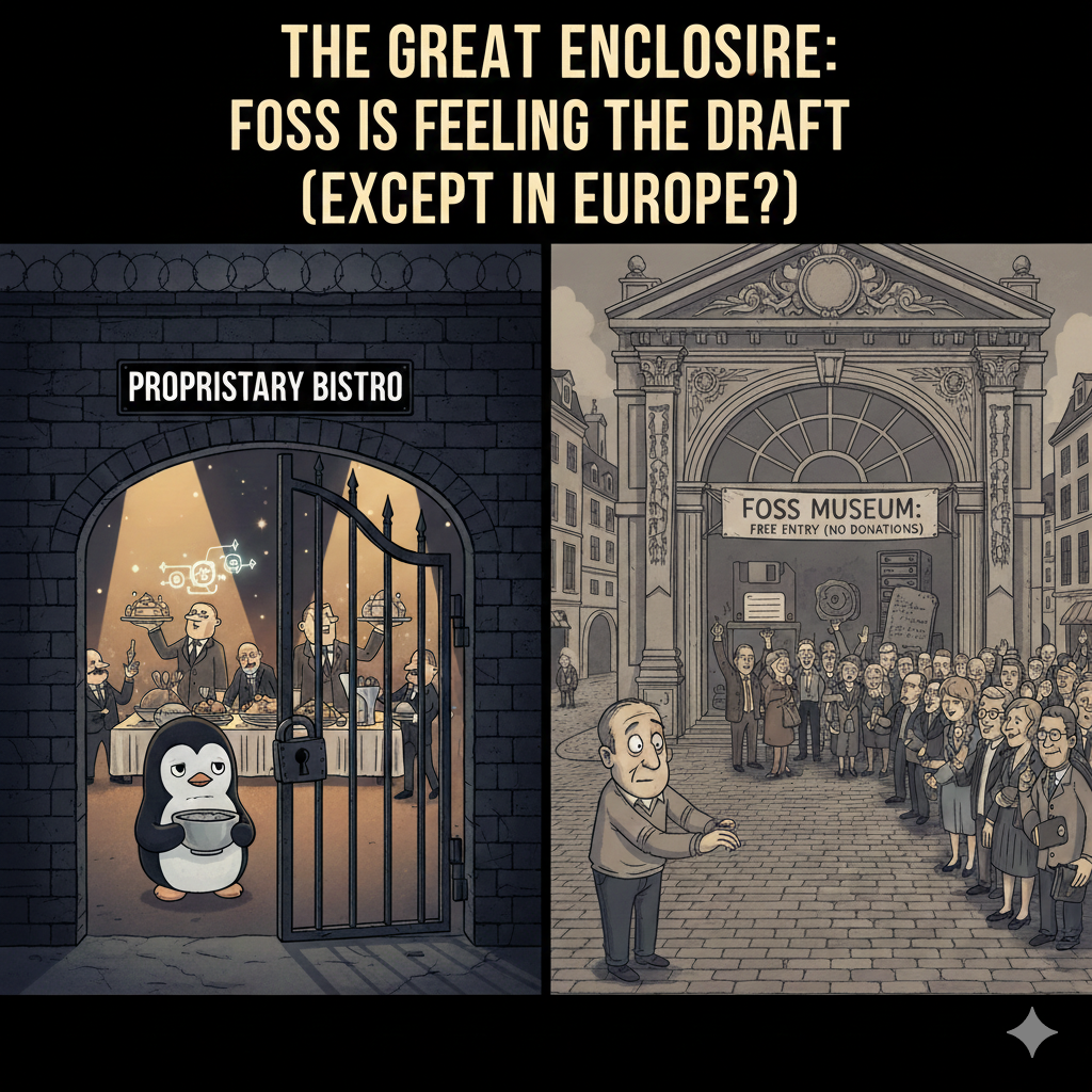 The Great Enclosure: Why Code is Moving In-Doors (and FOSS is Feeling the Draft)