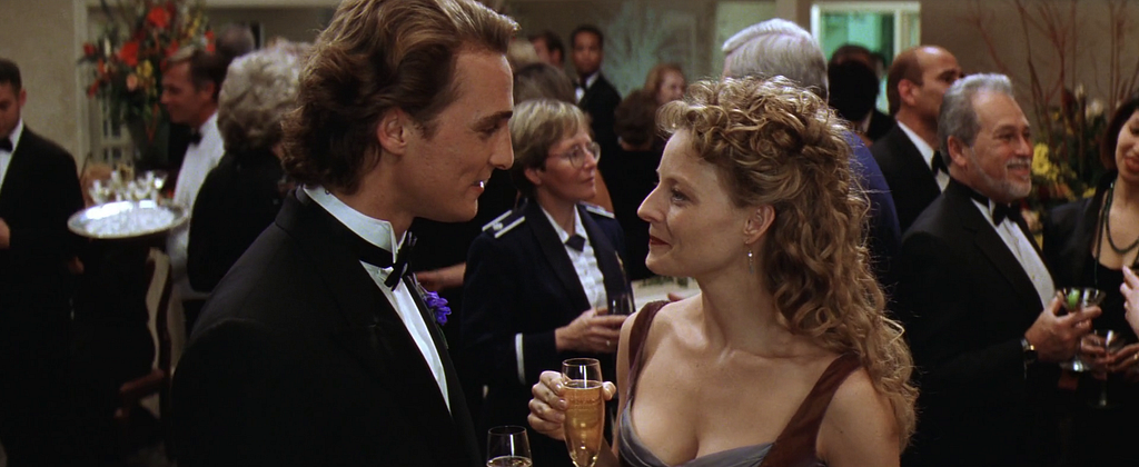 Palmer Joss (Matthew McConaughey) & Eleanor Arroway (Jodie Foster)