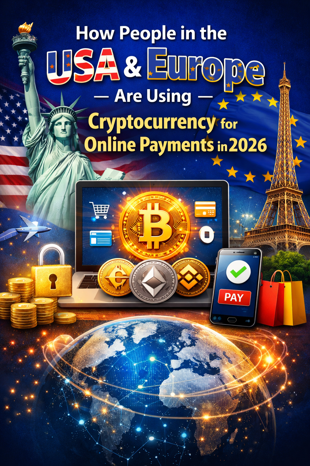 How People in the USA & Europe Are Using Cryptocurrency for Online Payments in 2026