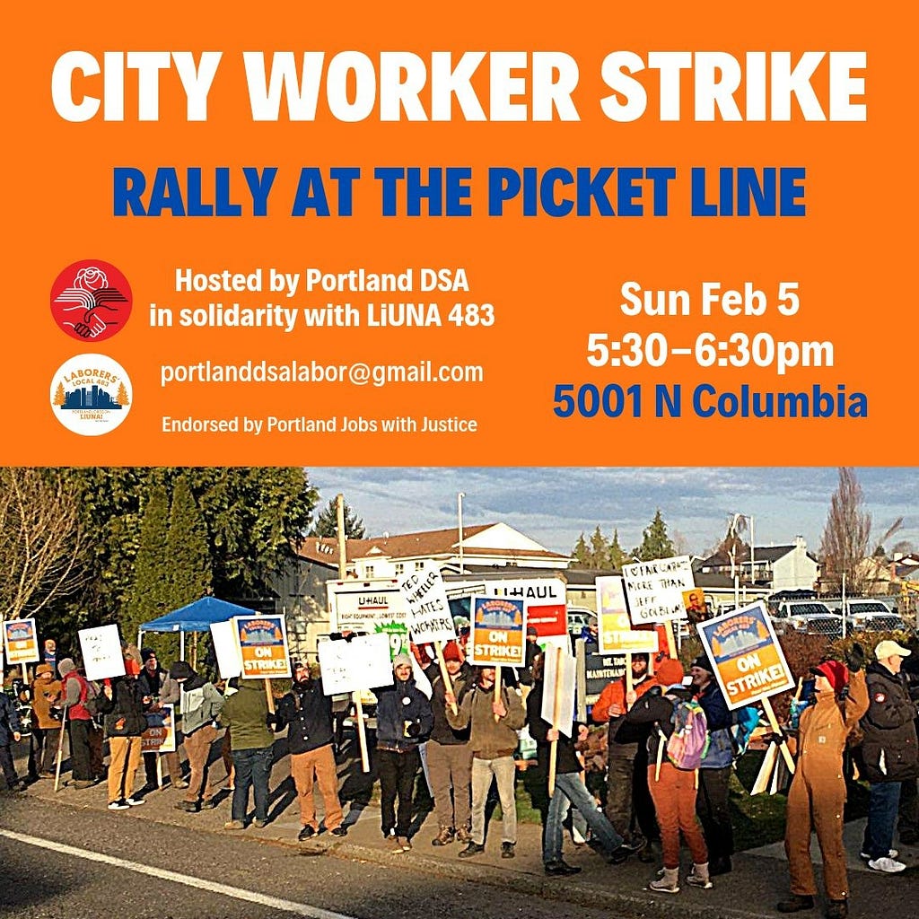 City Workers Strike flyer: details in blog article above.