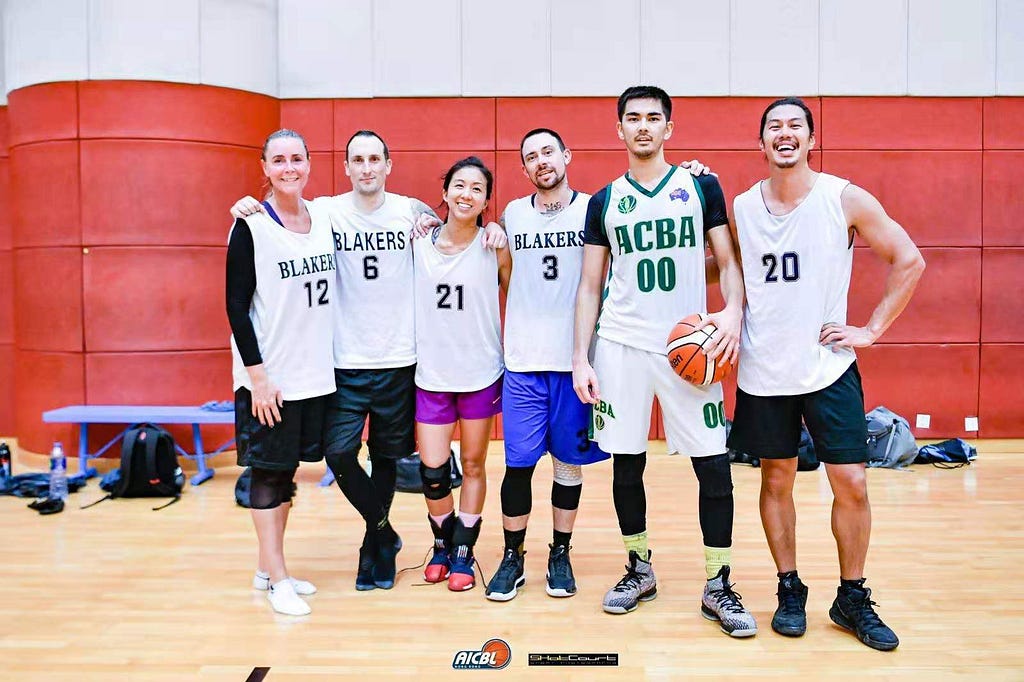 Our mixed team in the men’s league. Photo: AICBL Hong Kong