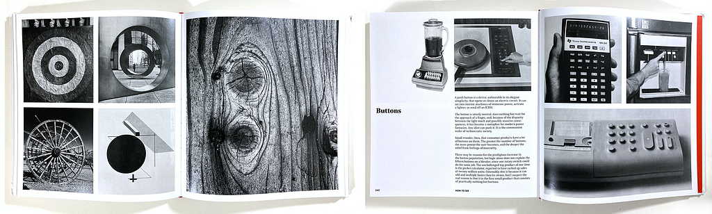 2 Spreads from the book ‘How to See’ by George Nelson