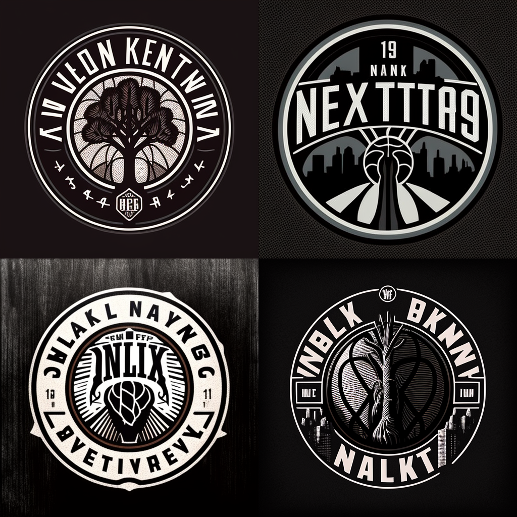 Brooklyn Nets AI-generated logo set