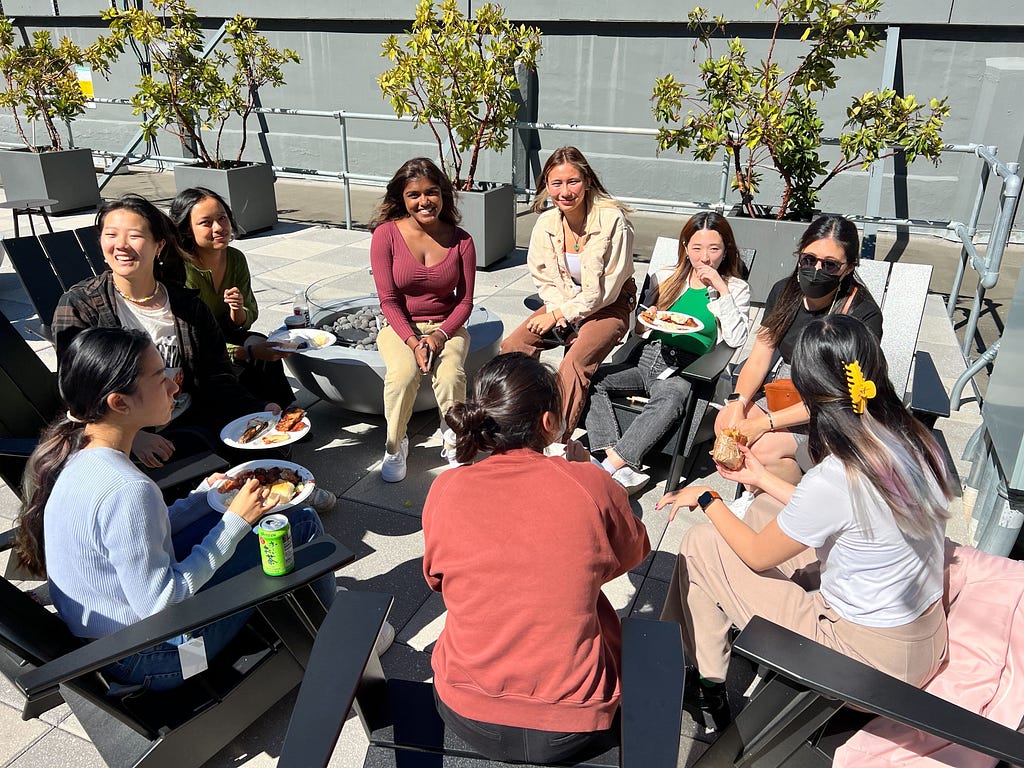 Rooftop BBQ with the interns