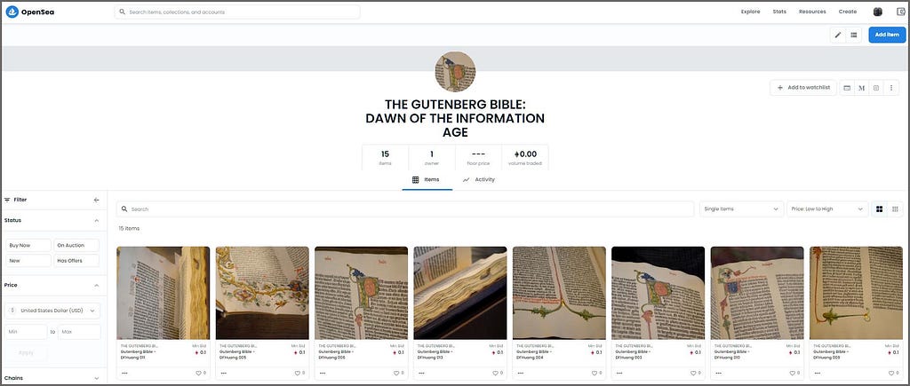 Gutenberg Bible Collection