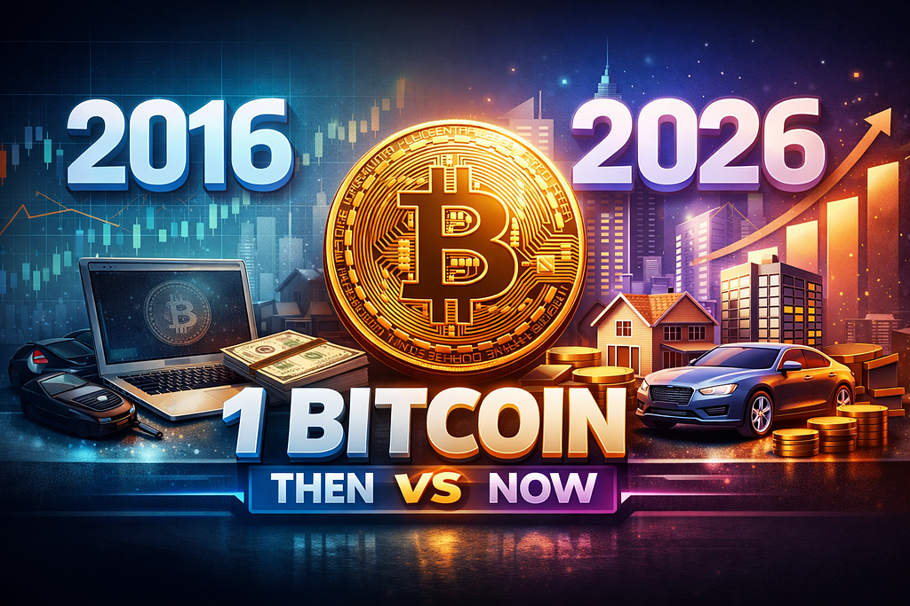 2016 vs 2026: What You Could Buy With 1 Bitcoin Then — and What It Means Now