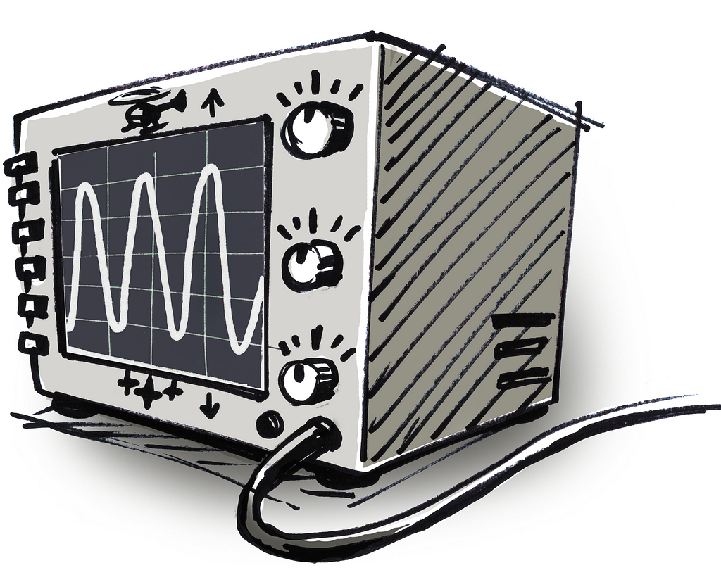 A drawing of an oscillator