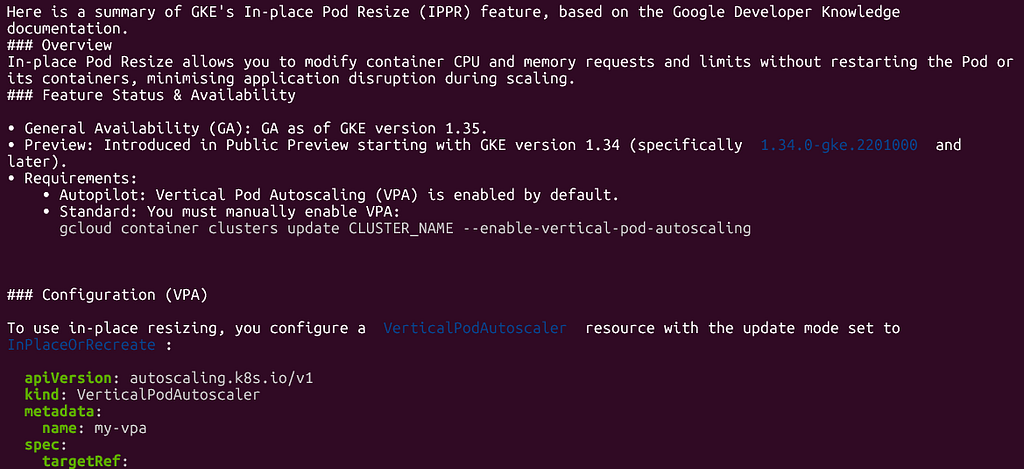 Using Google Developer Knowledge MCP