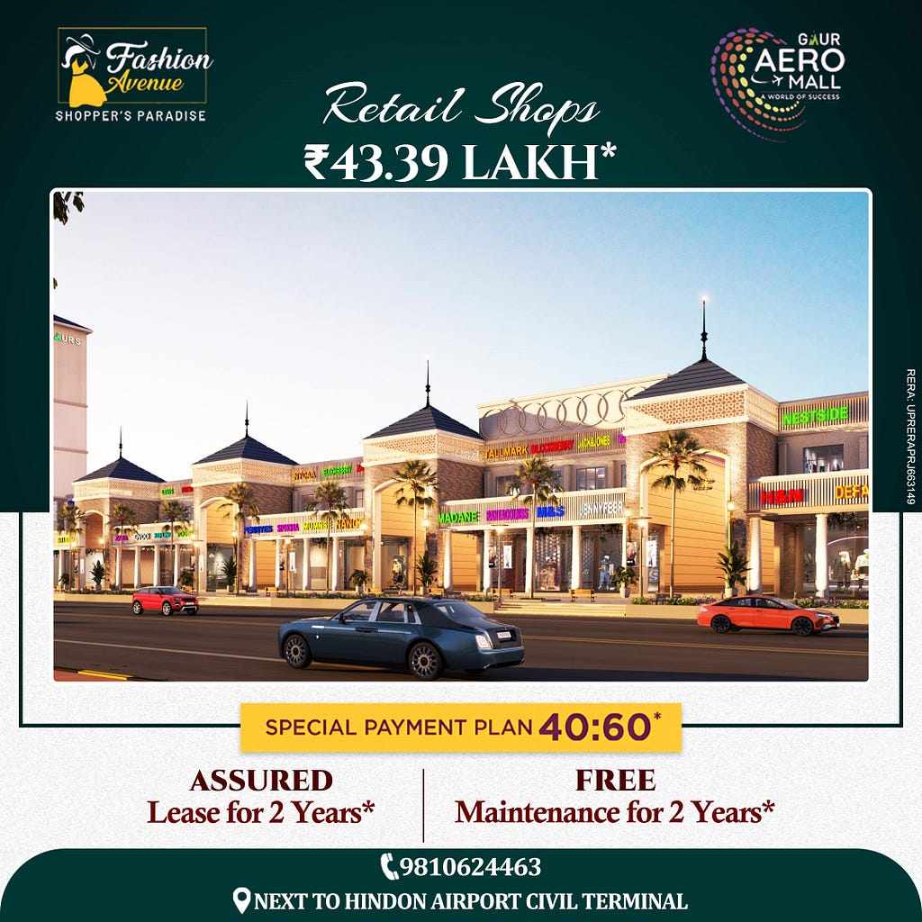 Gaur Aero Mall-Retail Shop in Ghaziabad