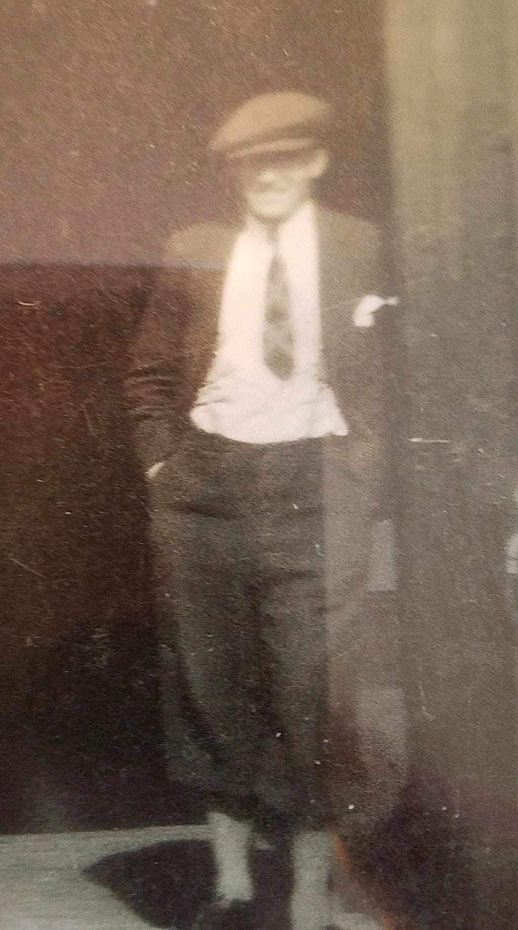 A photo of Arthur Ross in the door of his golf club shop in Carnoustie, Scotland. Photo from the family archives, late 1930’s. Photo by author.