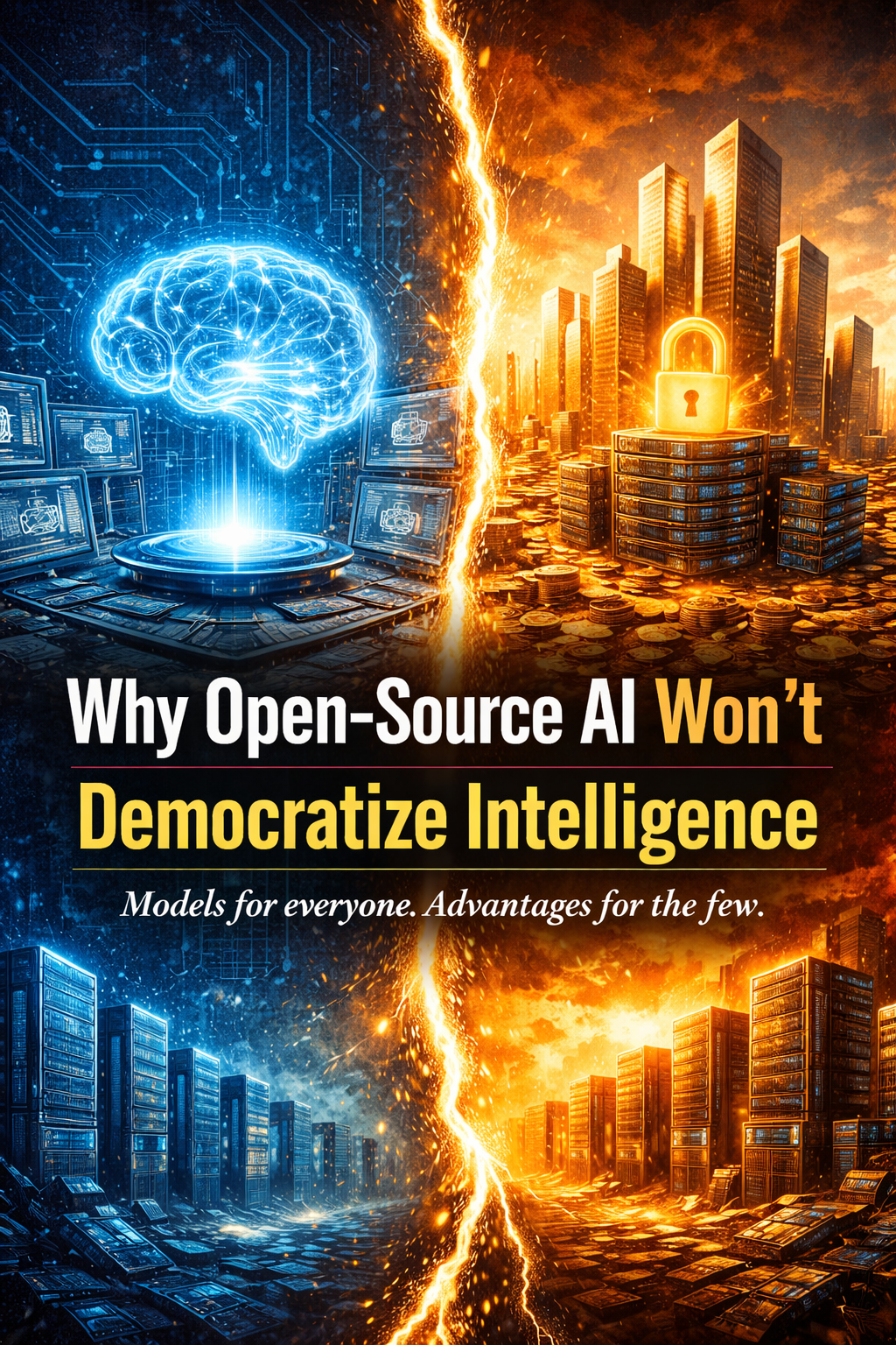 Open-source AI won’t Democratize Intelligence.