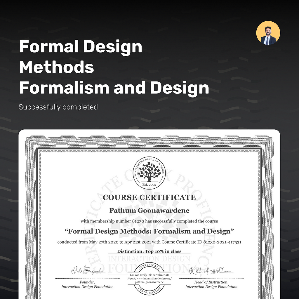 Formal Design Methods: Formalism and Design