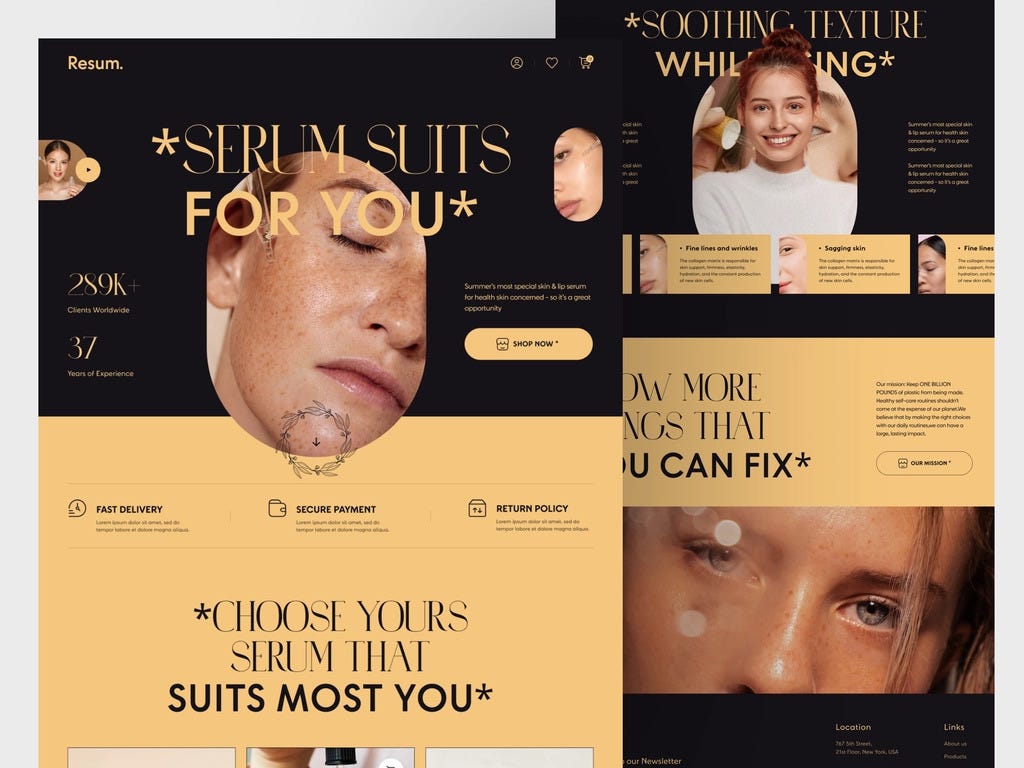 Resum.-Beauty Product eCommerce Website