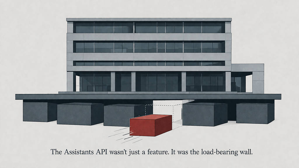 The Assistants API wasn’t just a feature. It was the load-bearing wall | Kuldeepsinh Jadeja