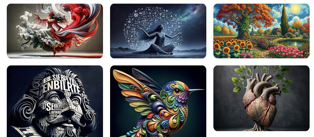 Images created with Deep Dream Generator