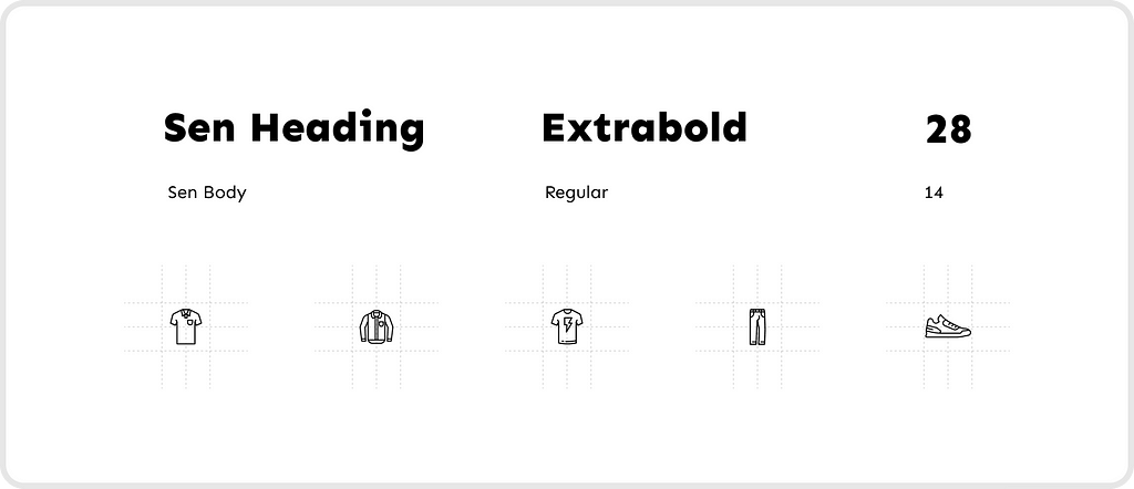 Typography and Icon style