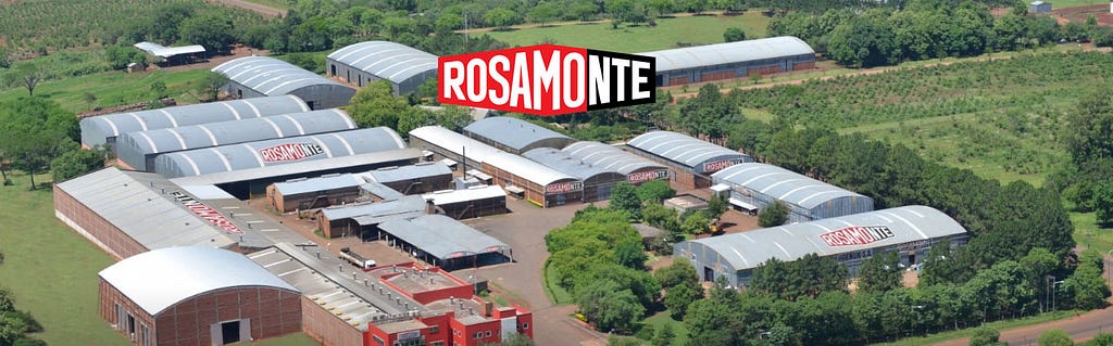 Instalações da Rosamonte, grande companhia de erva-mate na Argentina.