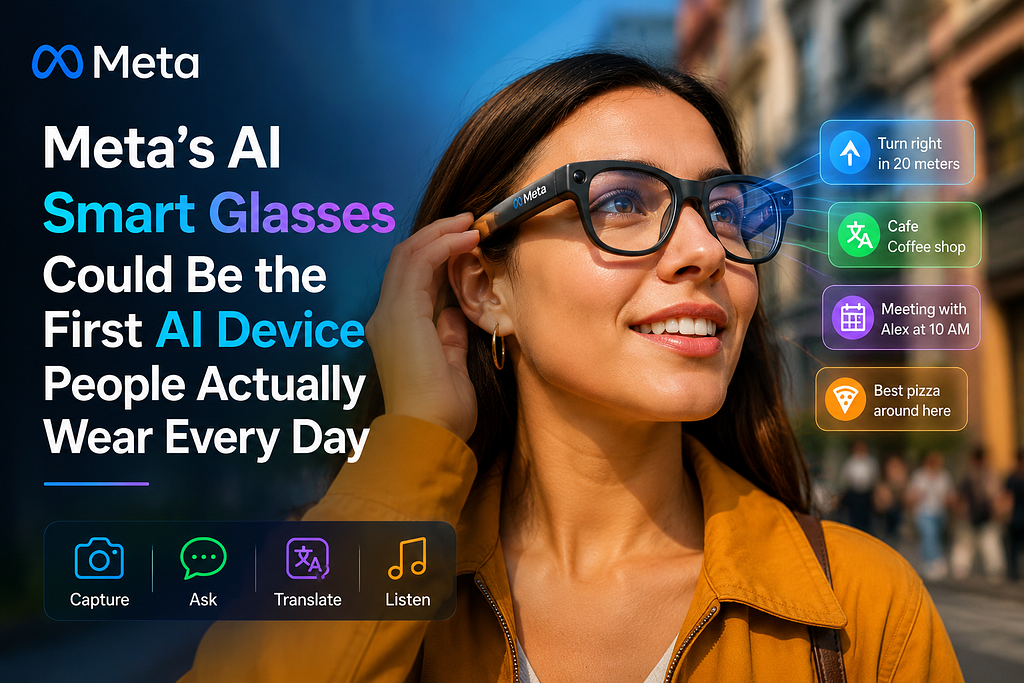 Meta’s AI Smart Glasses Could Be the First AI Device People Actually Wear Every Day