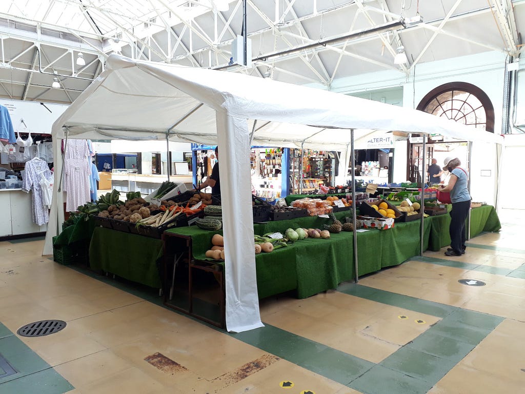 spot the customers in deserted Lincoln Central Market