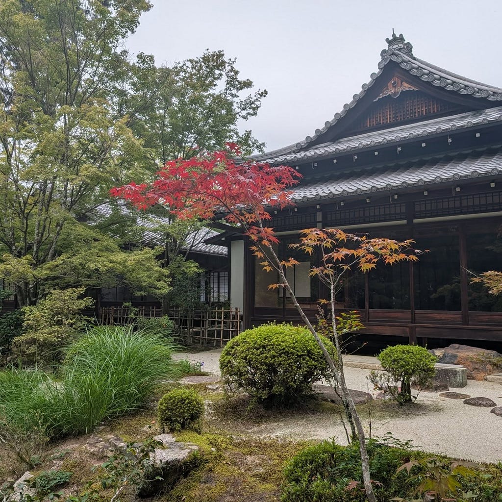 One of the many temples I visited during my time in Japan, foliage was just starting.