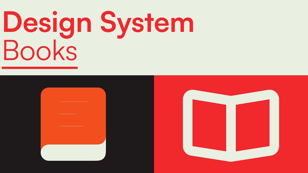 Image title-Design system books; Supporting shapes-two illustrations of a book