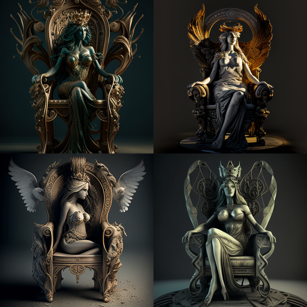 chairs, goddess