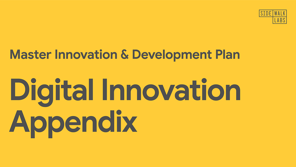Cover image for the Digital Innovation Appendix.