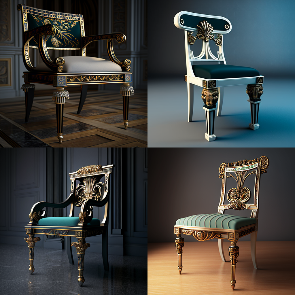 chairs, neoclassical