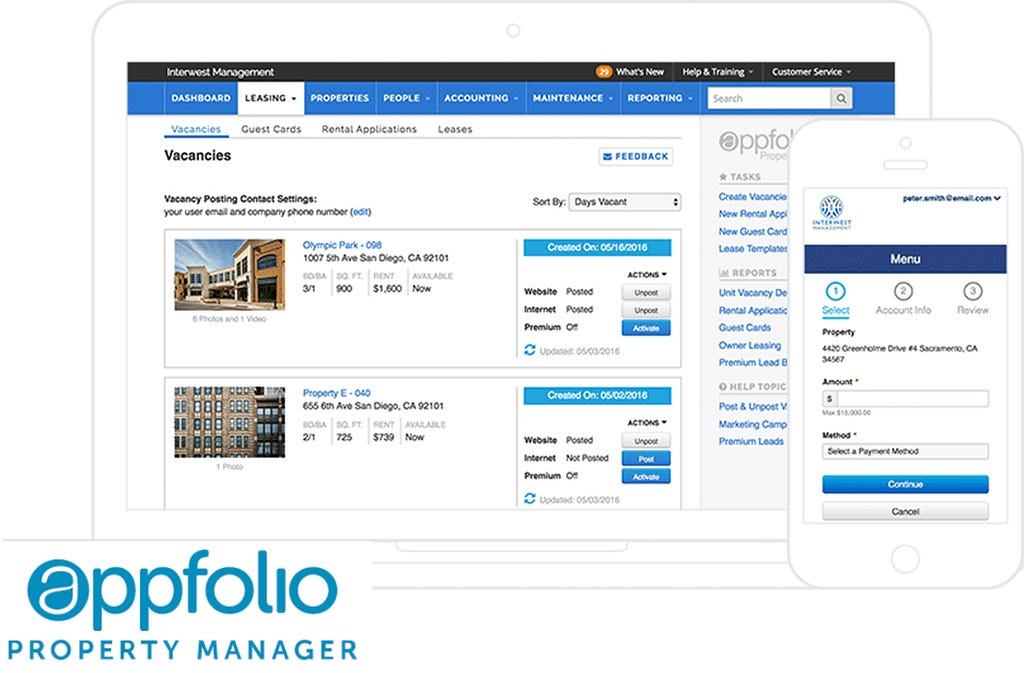 AppFolio Property Management App