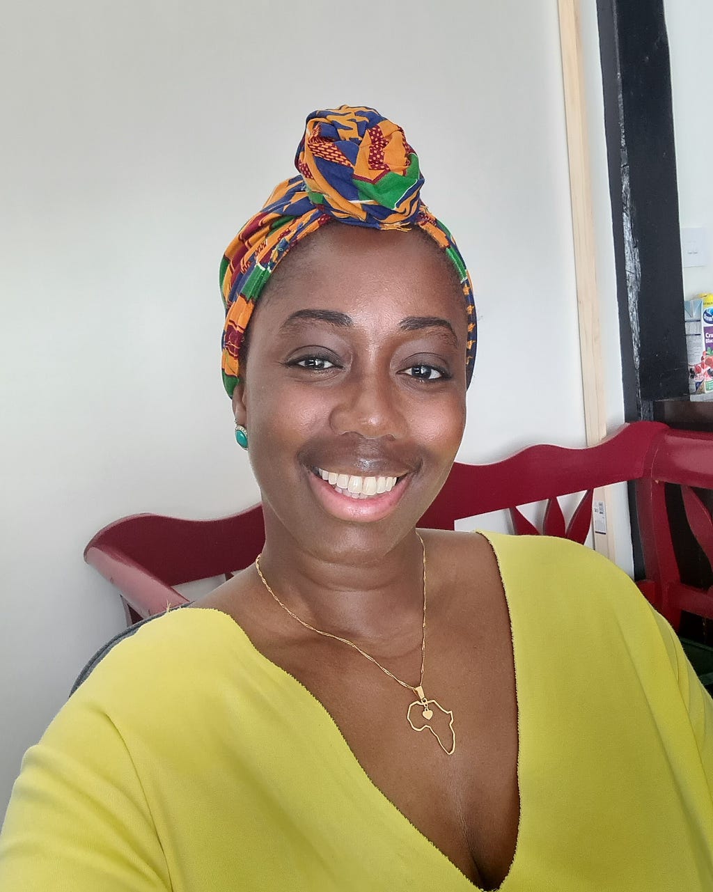 A picture of Ama smiling