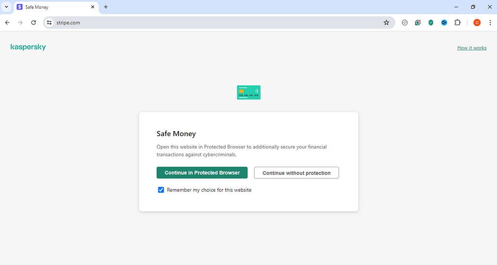 Kaspersky Safe Money