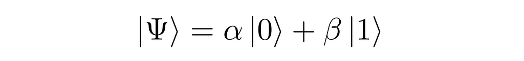 ket Psi = alpha ket 0 + beta ket 1