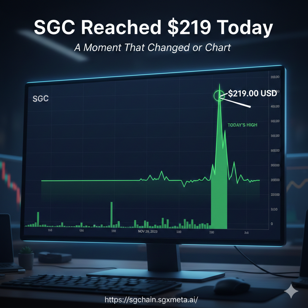 SGC Reached $219 Today — A Moment That Changed the Chart