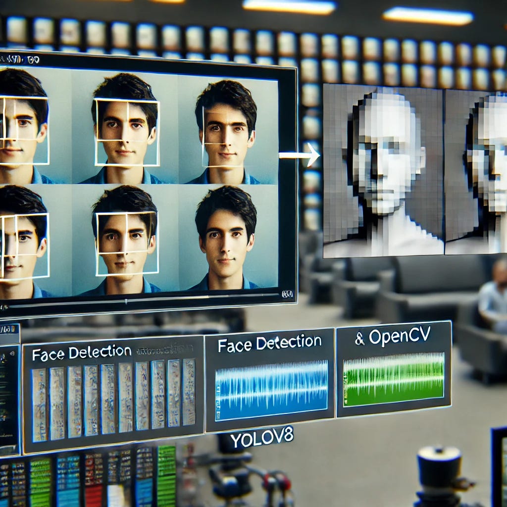 Blurring Faces Using YOLOv8 and OpenCV