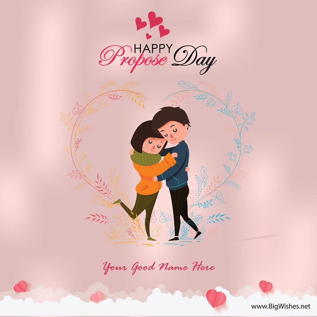 Romantic Propose Day Image for Wife to Husband