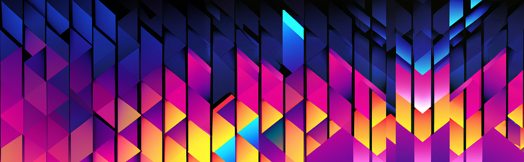 Abstract geometric pattern illustration with a gradient background