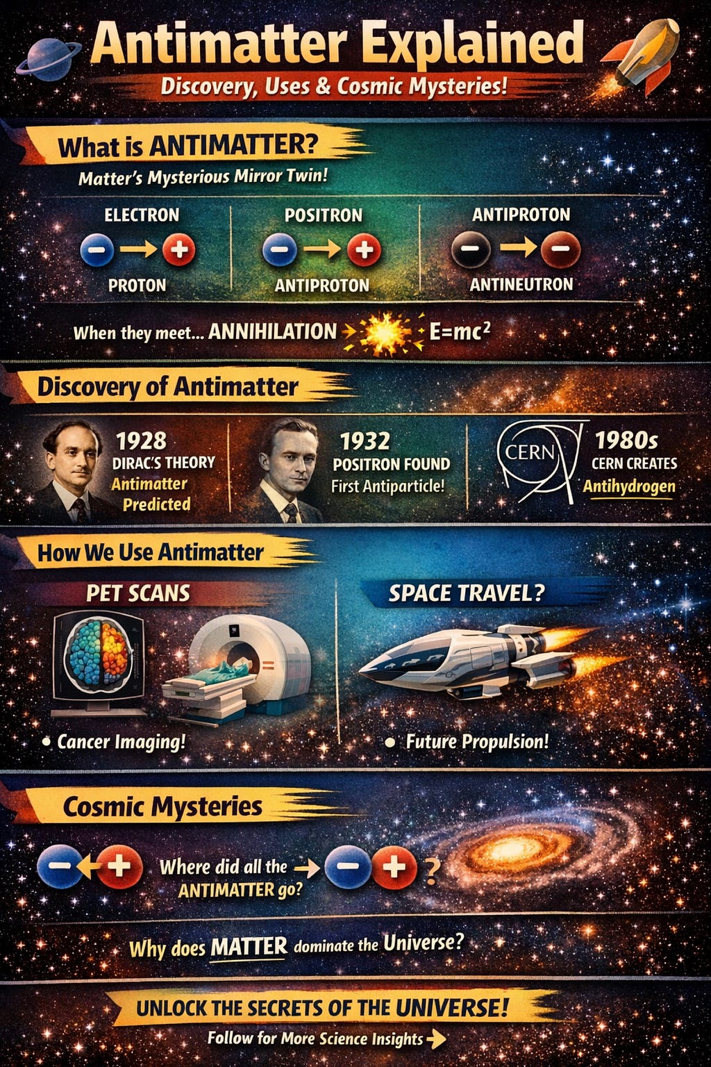 Antimatter Explained: Discovery Uses & Cosmic Mysteries Antimatter Explained: Discovery Uses & Cosmic Mysteries