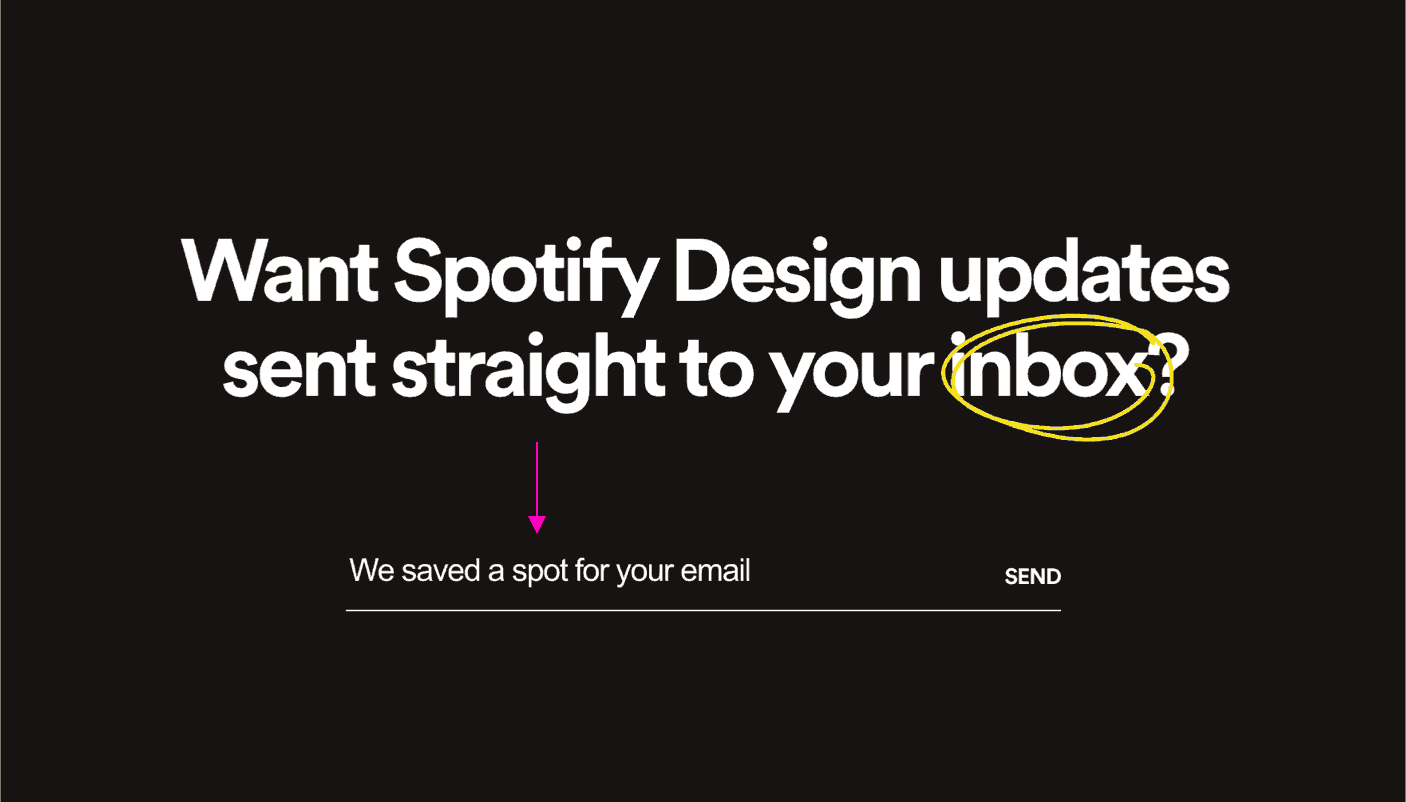 Spotify email capture form